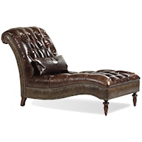 Charlesworth Armless Chaise with Tufted Button Accents