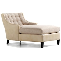 Deana Chaise with Tufted Button Accents