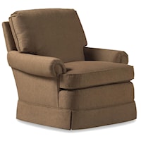 Graham Upholstered Swivel Rocker   