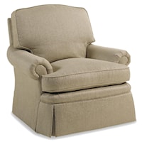 Powell Upholstered Swivel Rocker   