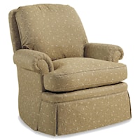 Holton Upholstered Swivel Rocker   