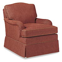 Moses Upholstered Swivel Rocker   