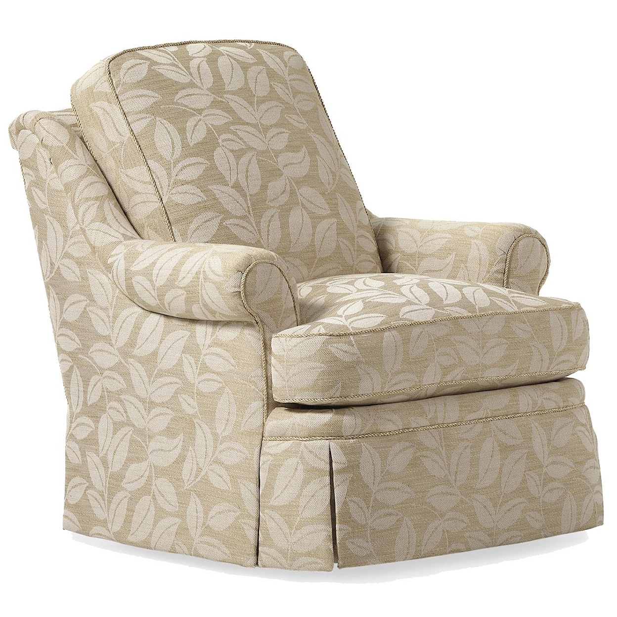 Jessica Charles Fine Upholstered Accents Natalie Swivel Rocker   