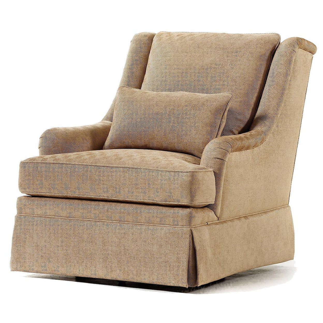 Jessica Charles Fine Upholstered Accents Winston Swivel Rocker   