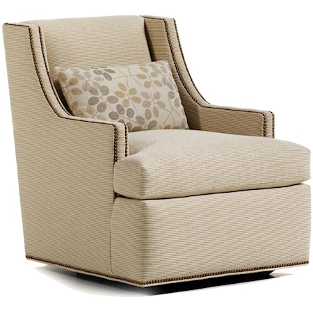 Crosby Upholstered Swivel Chair   