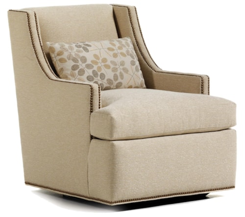 Crosby Upholstered Swivel Chair   