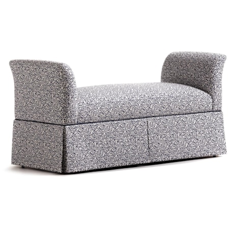 Locke Skirted Bench