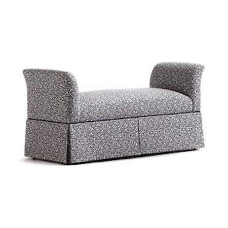 Locke Skirted Bench   