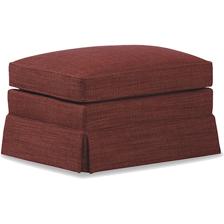 Upholstered Ottoman with Skirted Base