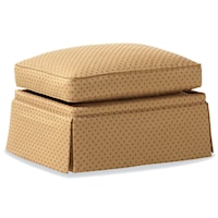 Storage Ottoman with Skirted Base