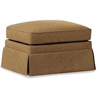 Storage Ottoman with Skirted Base