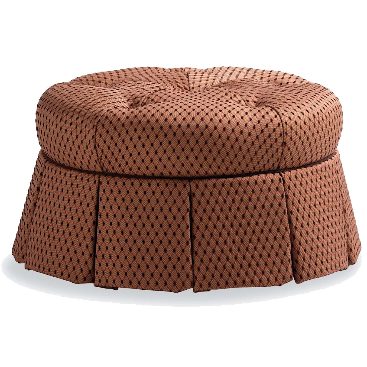 Jessica Charles Fine Upholstered Accents Round Ottoman   
