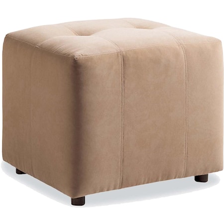 Gilroy Upholstered Ottoman with Tufted Button Accents