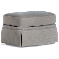 Ottoman with Skirted Base