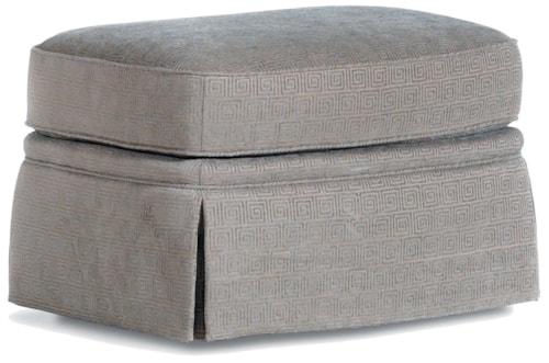 Ottoman with Skirted Base