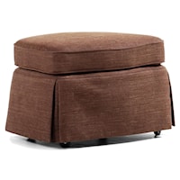 Ottoman with Skirted Base