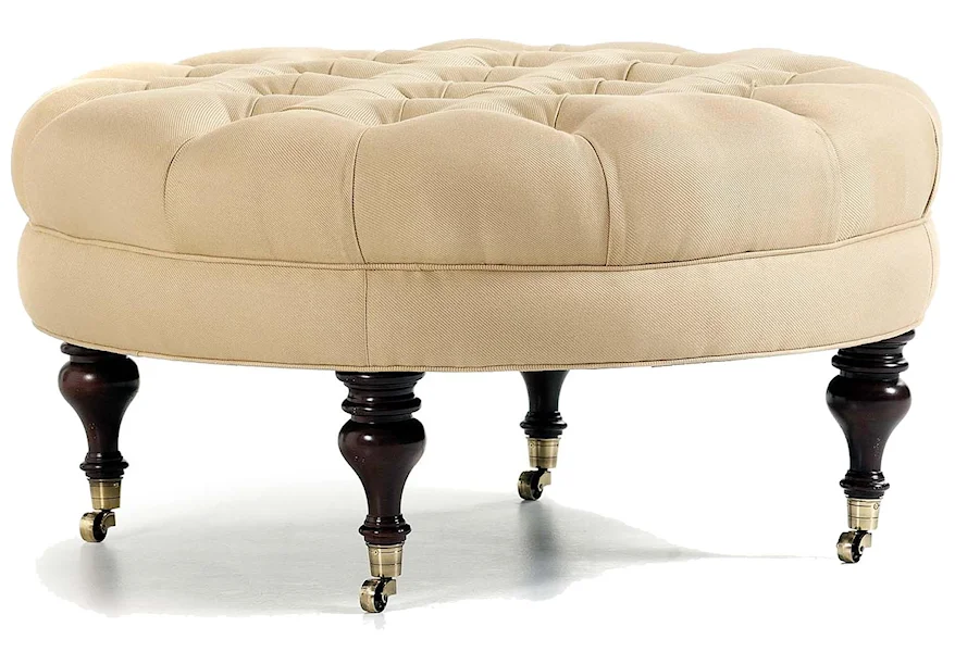 Fine Upholstered Accents Dinah Ottoman    by Jessica Charles at Malouf Furniture Co.