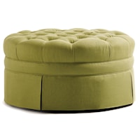 Dinah Tufted Ottoman with Skirted Base