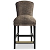 Jessica Charles Fine Upholstered Accents Hattie Memory Swivel Bar Stool