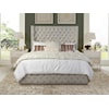 JGW Furniture Romance Linen Queen Upholstered Bed