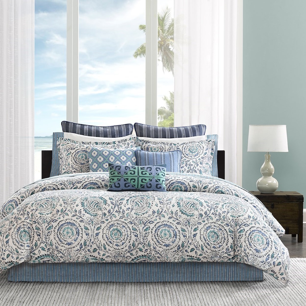 JLA Home Echo Design Queen Comforter Set