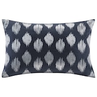 Nadia Dot Embroidered Oblong Pillow