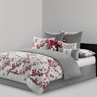 Queen Cherry Blossom Comforter Set
