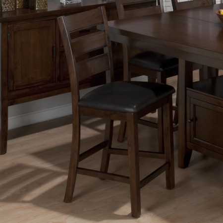 Triple Slat Counter Height Stool