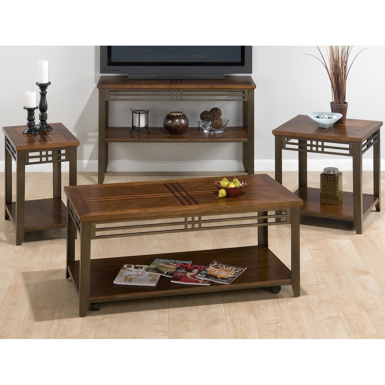 Jofran Barrington Cherry Sofa Table/Media Unit