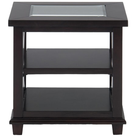 End Table w/ Glass Top