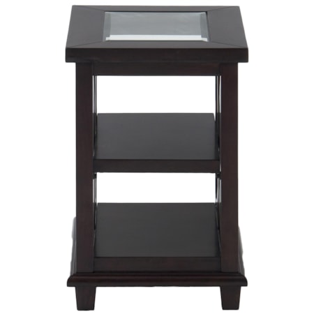 Chairside Table w/ Glass Top