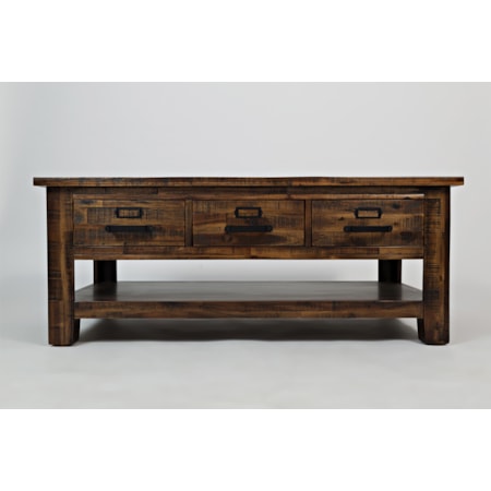 Three Drawer Cocktail Table