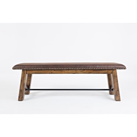 Bench with Upholstered Seat