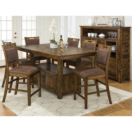 Cannon Valley Counter Height Table & 4 Stool