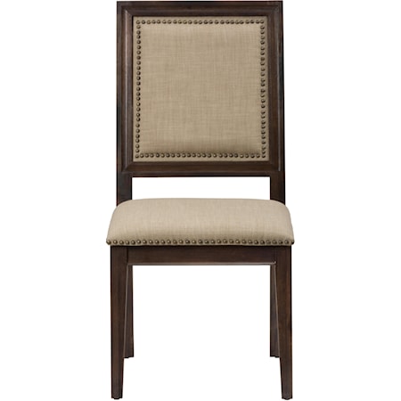 Side Chair with Upholstered Back and Seat