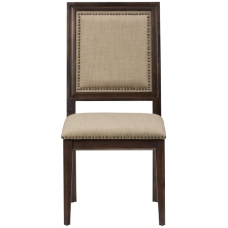 Side Chair with Upholstered Back and Seat
