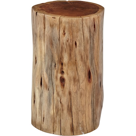 Hardwood Stump Accent Table
