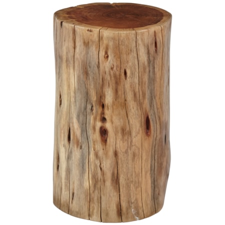Hardwood Stump Accent Table