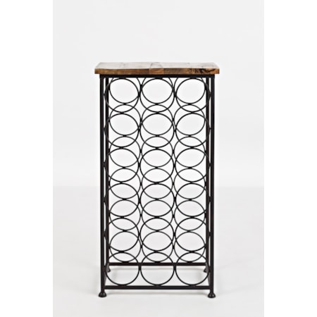 Accent Table with Bottle Storage