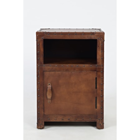 Leather Accent Table