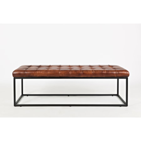 Leather Ottoman