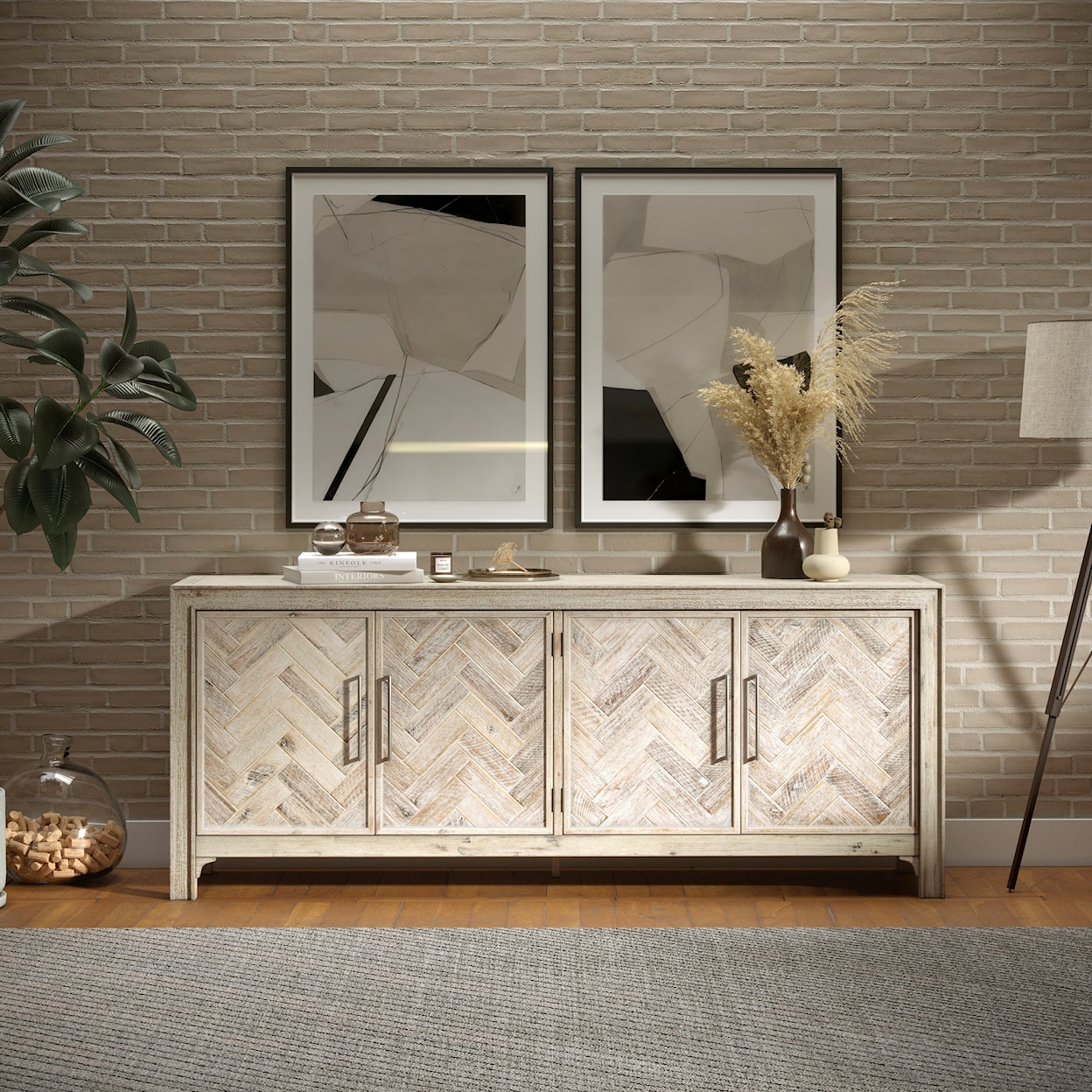 Jofran Gramercy 4 Door Accent Cabinet