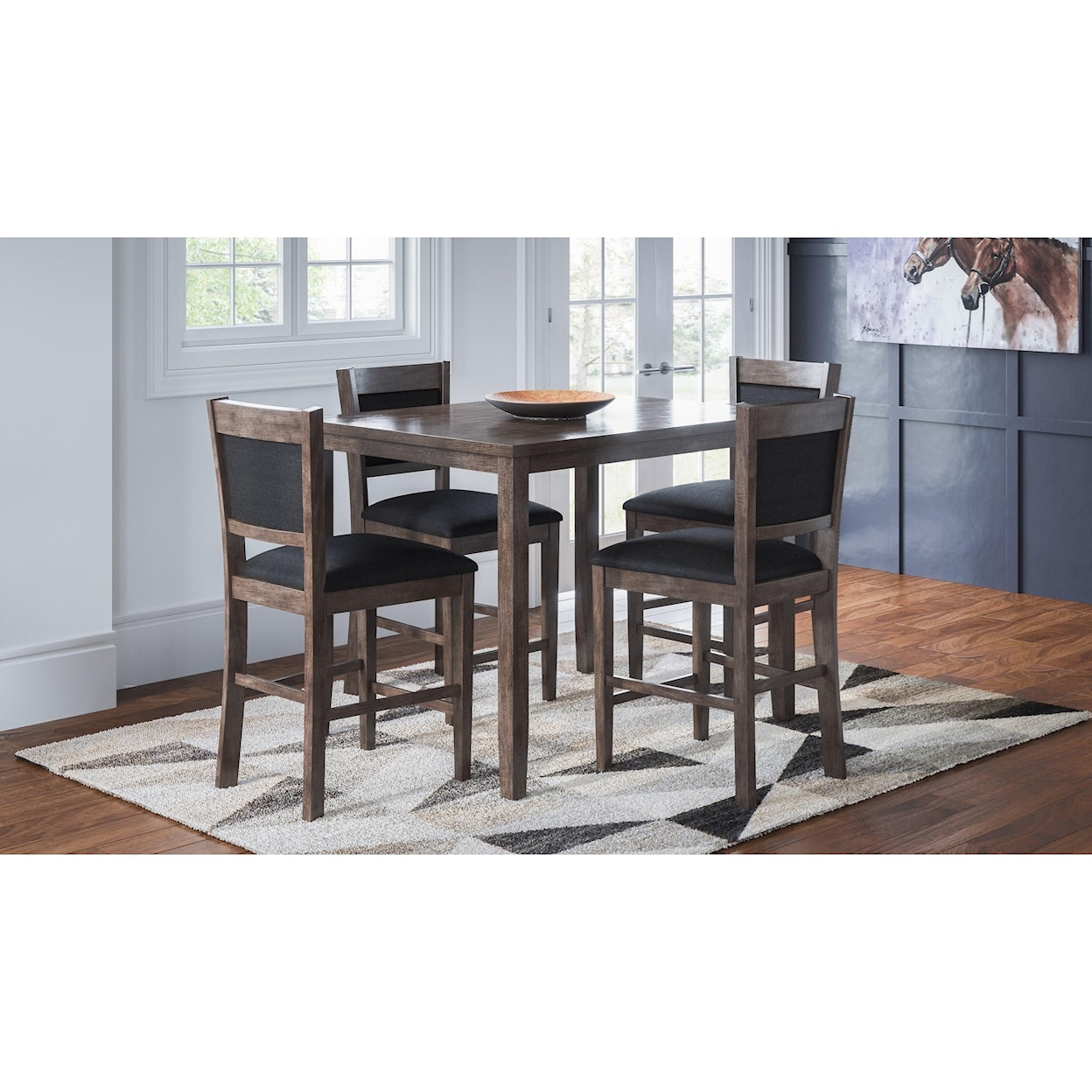 Jofran Selkirk  Counter Height Table and 4 Stools