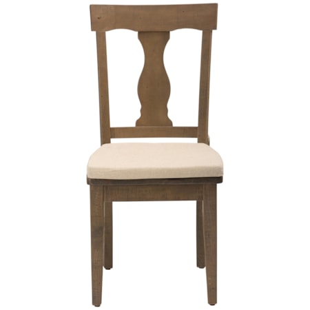 Reclaimed Pine Splat Back Dining Chair