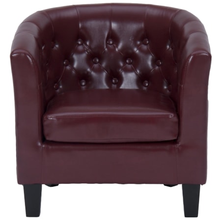 Red Gianni Club Chair