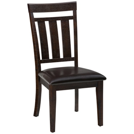 Upholstered Slat back Dining Chair