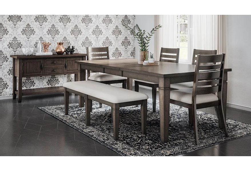 Lincoln Square 7-Piece Table and Chair Set by Jofran at Stoney Creek Furniture 