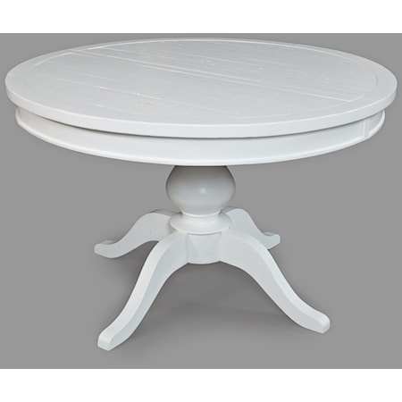 Round to Oval - Pedestal Dining Table