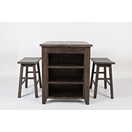 3 Piece Counter Height Table Set