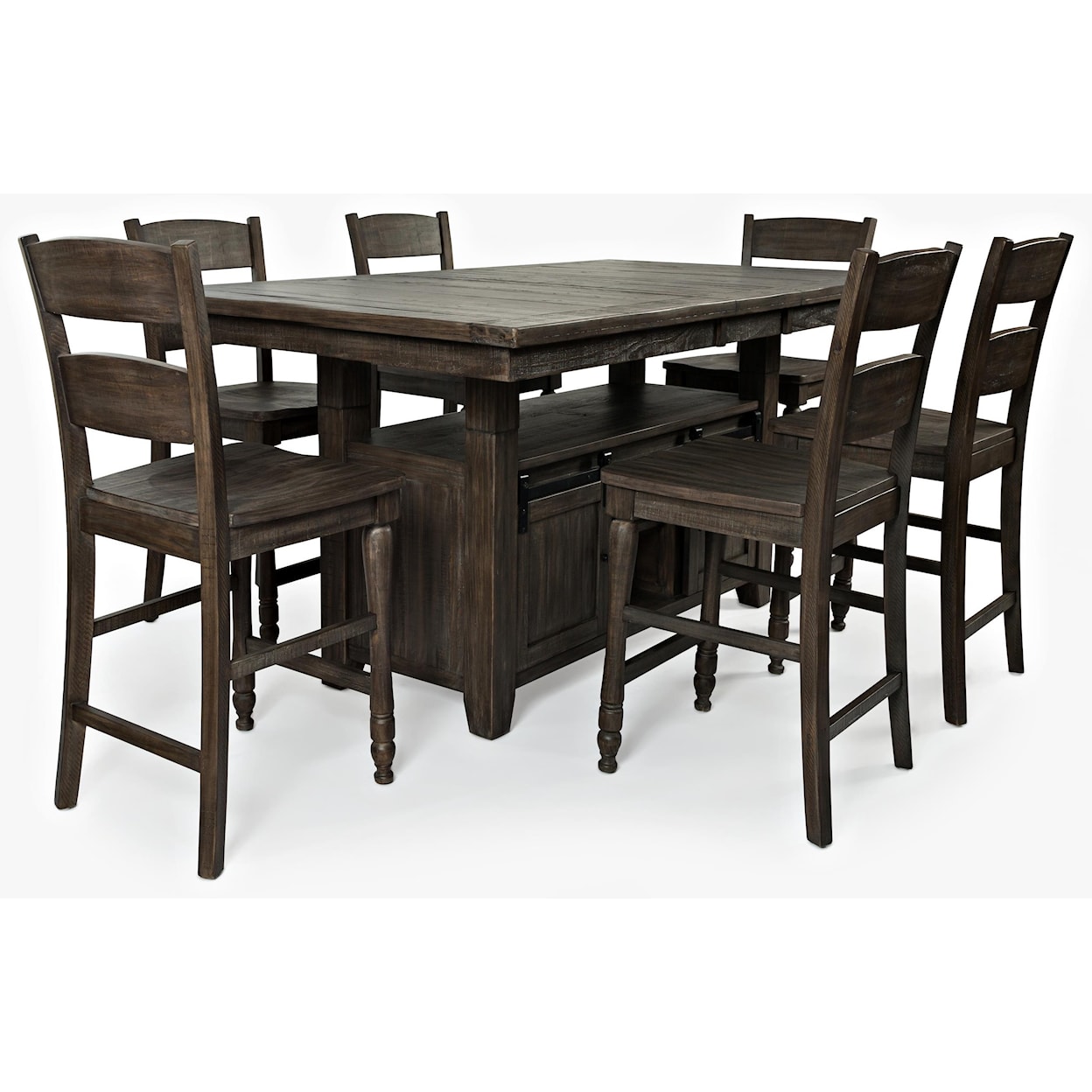 Jofran Madison County Pub Table & 6 Barstools